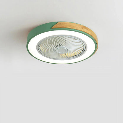 Ventilateurs de Plafond en Bois avec Lumières LED
