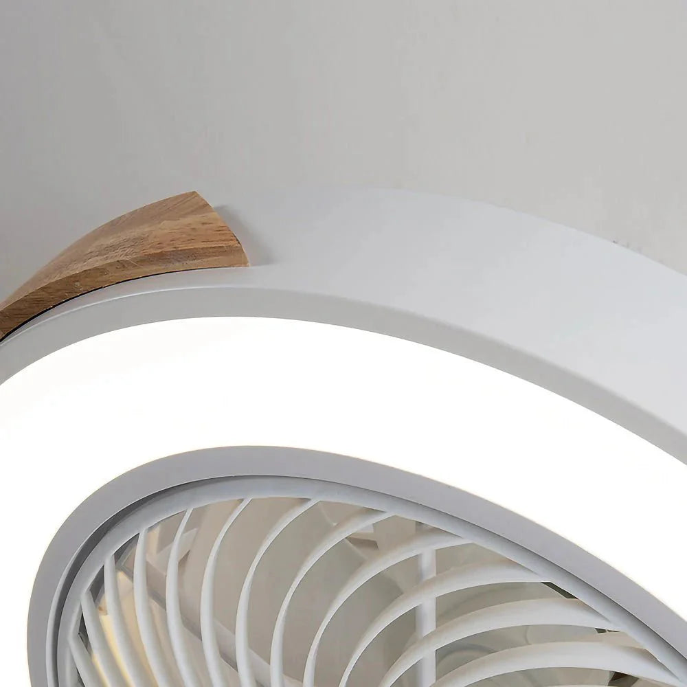 Ventilateurs de Plafond en Bois avec Lumières LED