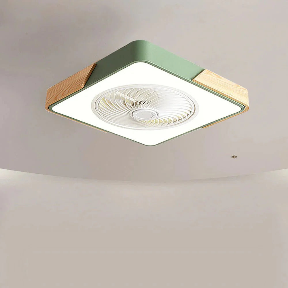 Ventilateurs de Plafond en Bois avec Lumières LED