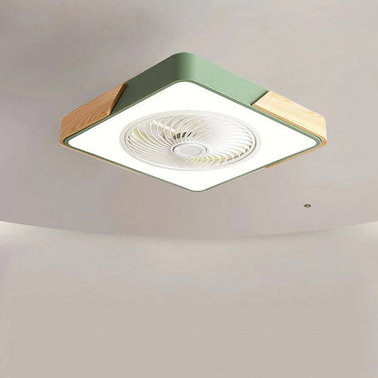 Ventilateurs de Plafond en Bois avec Lumières LED