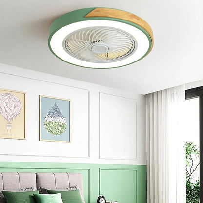 Ventilateurs de Plafond en Bois avec Lumières LED