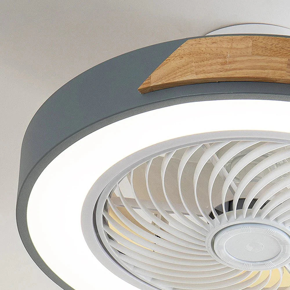 Ventilateurs de Plafond en Bois avec Lumières LED