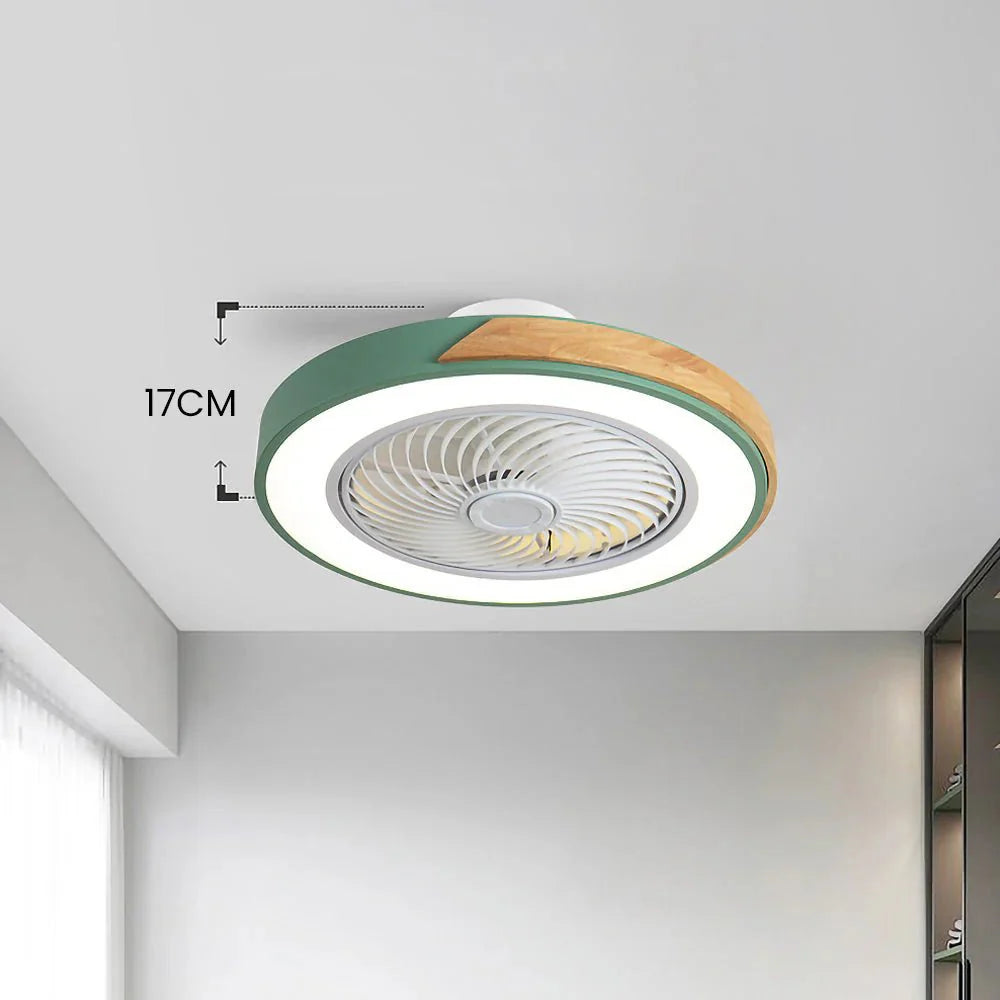 Ventilateurs de Plafond en Bois avec Lumières LED