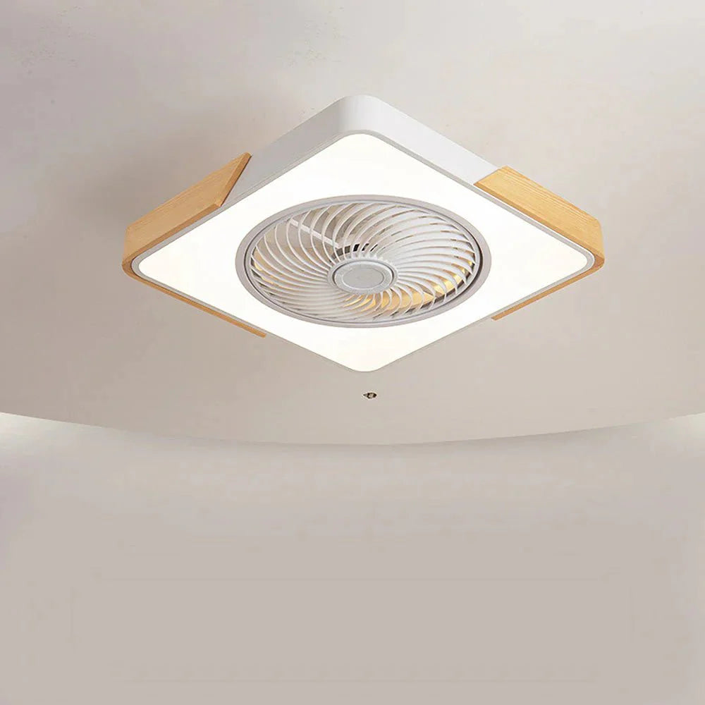 Ventilateurs de Plafond en Bois avec Lumières LED