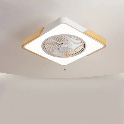 Ventilateurs de Plafond en Bois avec Lumières LED