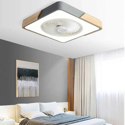 Ventilateurs de Plafond en Bois avec Lumières LED