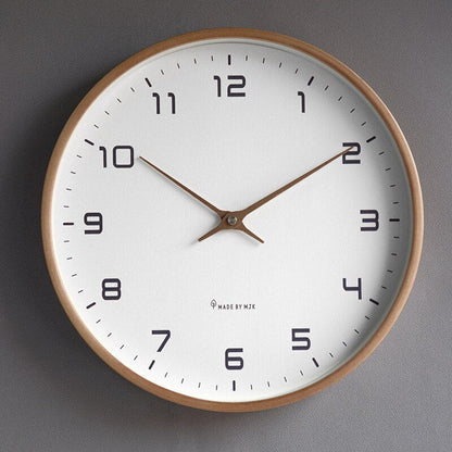 Horloge murale en bois – Design scandinave minimaliste
